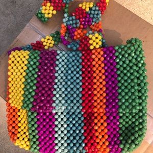 Multi color crossbody purse